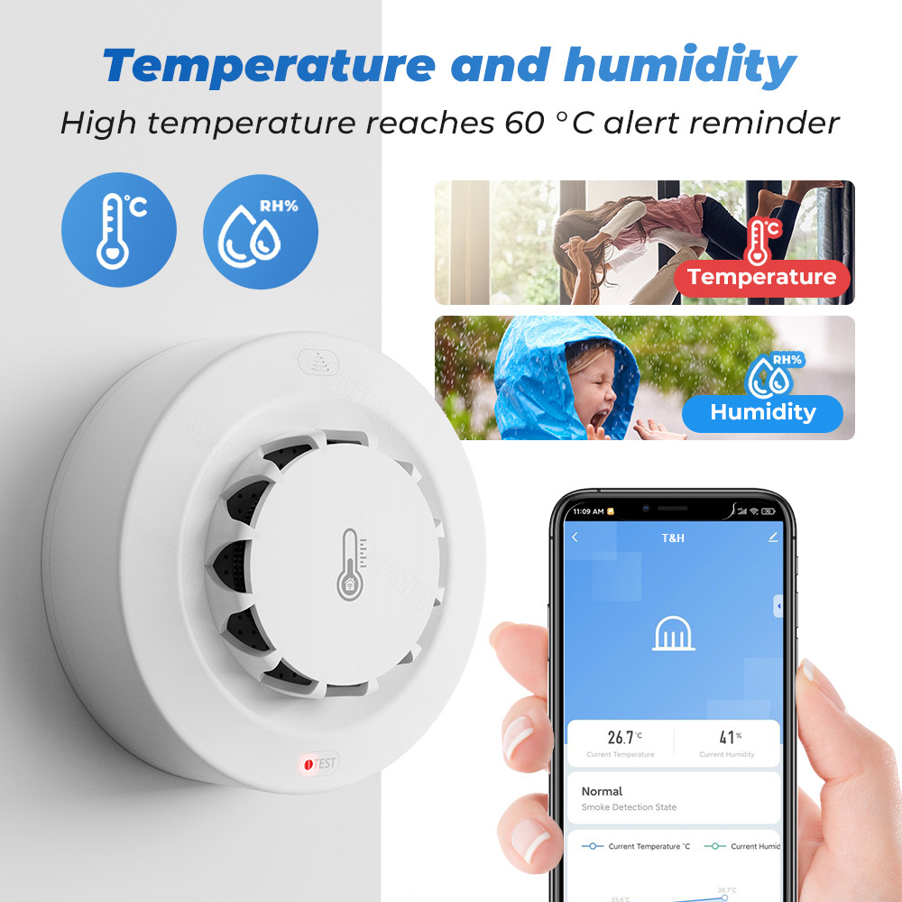 Czujnik temperatury i wilgotno – Smoke Leak Detector recenzja i cena