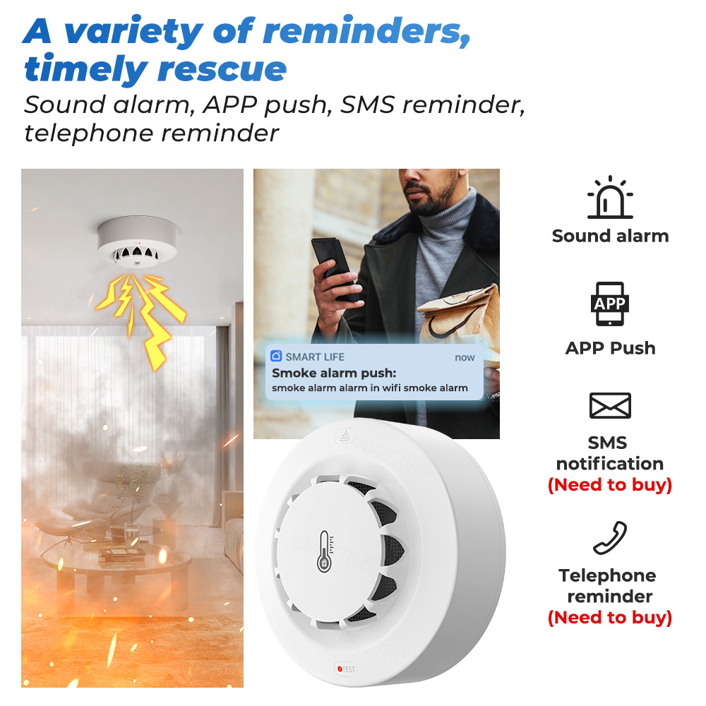 Czujnik temperatury i wilgotno – Smoke Leak Detector recenzja i cena