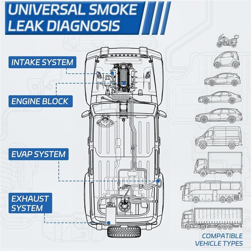 Zestaw 12-w-1 do wykrywania ni – Smoke Leak Detector recenzja i cena